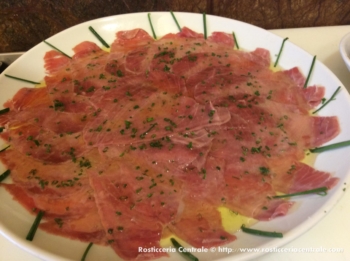 Carpaccio di tonno o spada