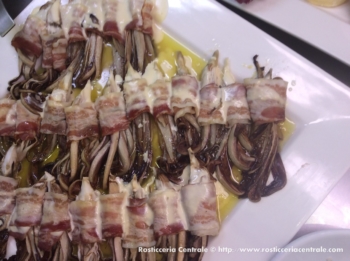 Radicchio tardivo bardato con pancetta