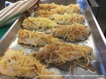 Filetto di gallinella in crosta di patate